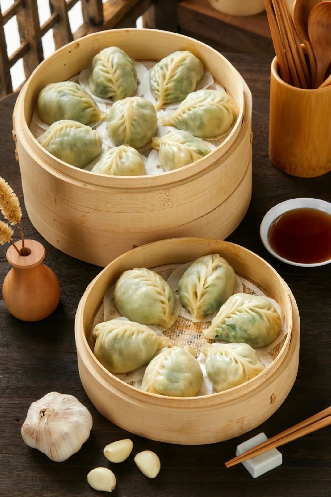 虾皮菜苗蒸包 - 第1张